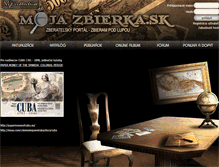 Tablet Screenshot of mojazbierka.sk
